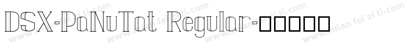 DSX-PaNuTat Regular字体转换